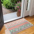 thumbnail image 2 of Bohemian Floral Patchwork Non-Slip Entryway Door Mat,Boho Indoor Decor Durable Low Plush Door Mat,Washable Welcome Rug for Patio Hallway Home Decor 16x24 Inches, 2 of 6