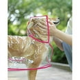 thumbnail image 3 of Xiao Hua waterproof, windproof, hooded dog raincoat suitable for small, medium, and large dogs, transparent plastic fashionable pet raincoat, XXL size (suitable for 6.5-9kg), 1 piece, black, 3 of 4