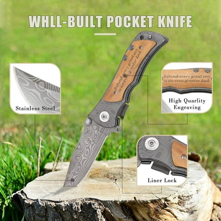 TRAHOO-Father of the Groom Wedding from Bride Groom Behind Every Great Son Is an Even Greater Dad Pocket Knife Thank You Gifts for Dad on Wedding Day Dad Gifts Father s Day Gift for Dad