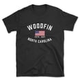 thumbnail image 1 of Woodfin North Carolina Patriot Men's Cotton T-Shirt, 1 of 1