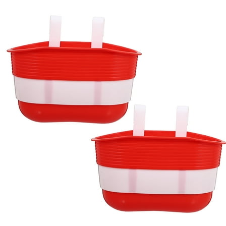 GOOHOCHY Scooter Basket Red 2Pcs 8.8X5.1in