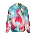thumbnail image 3 of Uemuo Tropical Flamingo Pool Float Pattern Women's Full Zip UPF 50+ Sun Protection Hoodie Jacket Long Sleeve Sun Shirt Hiking Outdoor Performance with Pockets-3X-Large, 3 of 9