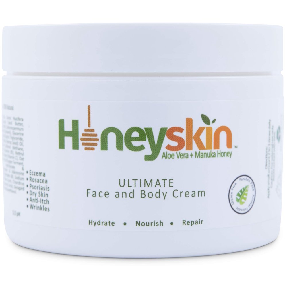Face and Body Cream Moisturizer Nourishing Aloe Vera Manuka Honey