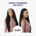 thumbnail image 4 of Ebo Dashly Synthetic Headband Wig Hb Unit 5 Wet Curl 34” ( T2/BG Dark Brown / Burgurndy ), 4 of 5
