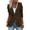 Coffee, variant on Blazers For Women Fall Long Sleeve Notch Lapel Trendy Work Jacket Outerwear Nylon Spandex Synthetic Fiber Jacket Suit Jackets Blazers & Sport Coats 1Pc Black L Fall Jackets For Women 2025