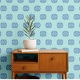 thumbnail image 2 of S4sassy Self-Stick Decorative Boho Wallpaper, Ethnic Diamond Print Wall Paper, Vinyl Waterproof Contact Paper, Blue, 25"x240" Removable Renter Friendly Wall Covering For Bedroom, Dining room, 2 of 9