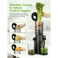 thumbnail image 5 of Juicer Machines, 4.13 Inch Chute Cold Press Juicer, Slow Masticating Juicer – for Whole Fruits & Vegetables, Quiet, High Juice Yield, Easy to Clean, BPA Free ( Classic Black), 5 of 9