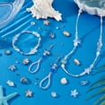 thumbnail image 2 of 800pcs Glass Fish Beads Ocean Charms Glass Shell Beads Starfish Beads Ocean Themed Crystal Beads for Jewellery Making DIY Crafts Assorted Beads Set for Friendship Bracelet Making, 2 of 5