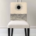 thumbnail image 3 of Abstract Sun Ocean Chair Covers Set of 1 Modern Art Chair Back Covers Stretch Removable Washable Chairs Slipcovers Chair Protector for Dining Room Kitchen Party Decor, 3 of 5