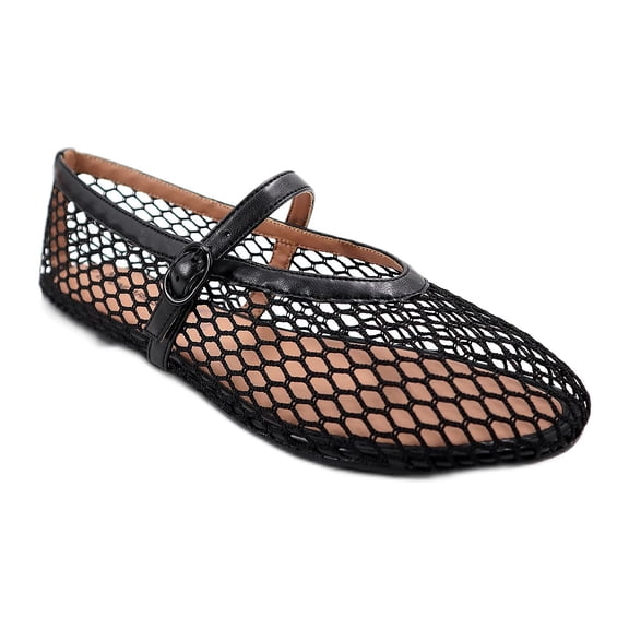 No Boundaries Women’s Mesh Mary Jane Flats