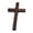 Dark Brown, variant on 2pcs Handmade Wooden Crosses Crucifix Jesus Christ Ornaments Religious Charm Pendant Making