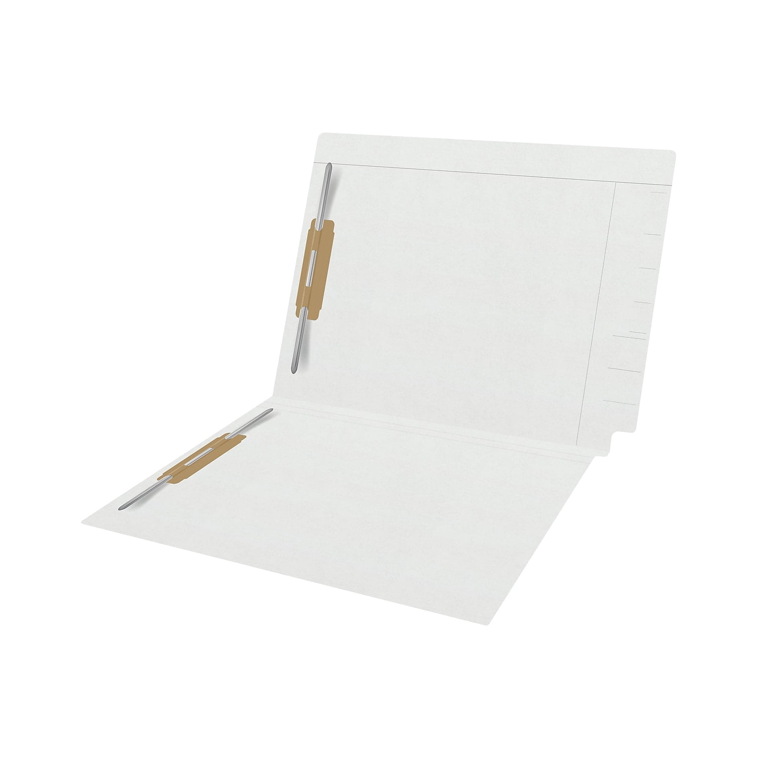 Medical Arts Press Kardex Match Reinforced End Tab File Folder Straight Cut Letter Size White 50/Box