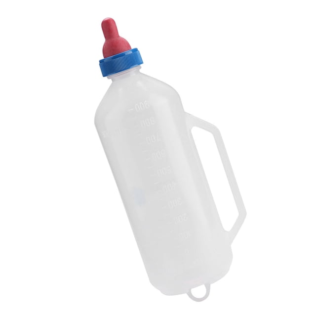 Biberón de Leche de Cordero de 1 Litro, Diseñado para Corderos, Fácil Alimentación Con Asa, Capacidad de 1,5 L, Plásstico de Primera, Tetina Desmontable Para Limpieza,
