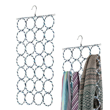 Scarf Hanger Holder - 28 Count Circles / Ring Slots Multifunctional Hanging Rack, Home  Organizer, for Socks Scarf Ties Belt Mufflers Shawl / Door Closet Organization (Color May