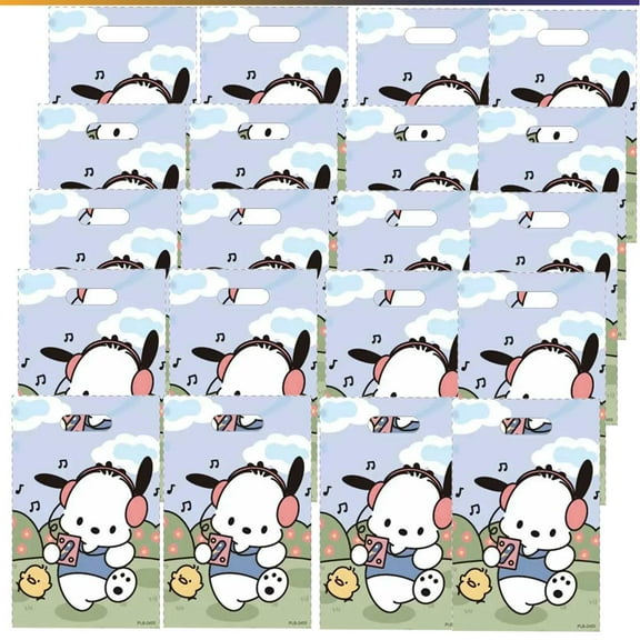 Pochacco Goodie Bag Candy Treat Birthday Gift Bags Party Favors Handles Snack Supplies