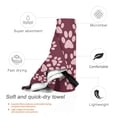 thumbnail image 3 of YFYANG Adult Microfiber Portable Travel Towel, Pink Love Footprints Quick Dry Towel with Hiking Buckle PVC Pouch, 16" x 31.5", 3 of 6