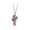 A001- Style A, variant on Amethyst Crystal Necklace, Stone Beads Gemstones for Jewelry Making, Copper Wire Wrapped Howlite Pendant Chain for Jewelry Making