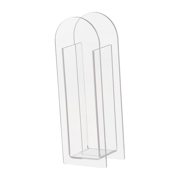 1 jarrón acrílico elegante y creativo para centros de mesa, florero transparente, florero acrílico. Estilo A