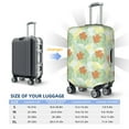 thumbnail image 4 of Disketp Tropical Flowers Elastic Travel Luggage Cover Travel Suitcase Protective Cover For Trunk Case Apply To 18''-32'' Suitcase Cover-Large, 4 of 7