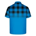 thumbnail image 5 of Bzhegqhd Men's Printed Casual Short Sleeved Lapel Top/shirt, 5 of 5