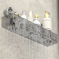 thumbnail image 4 of Cesta Almacenamiento Caddy Pared Transparente Copa Succión Baño Sin Taladro Montaje Multifuncional para, 4 of 9