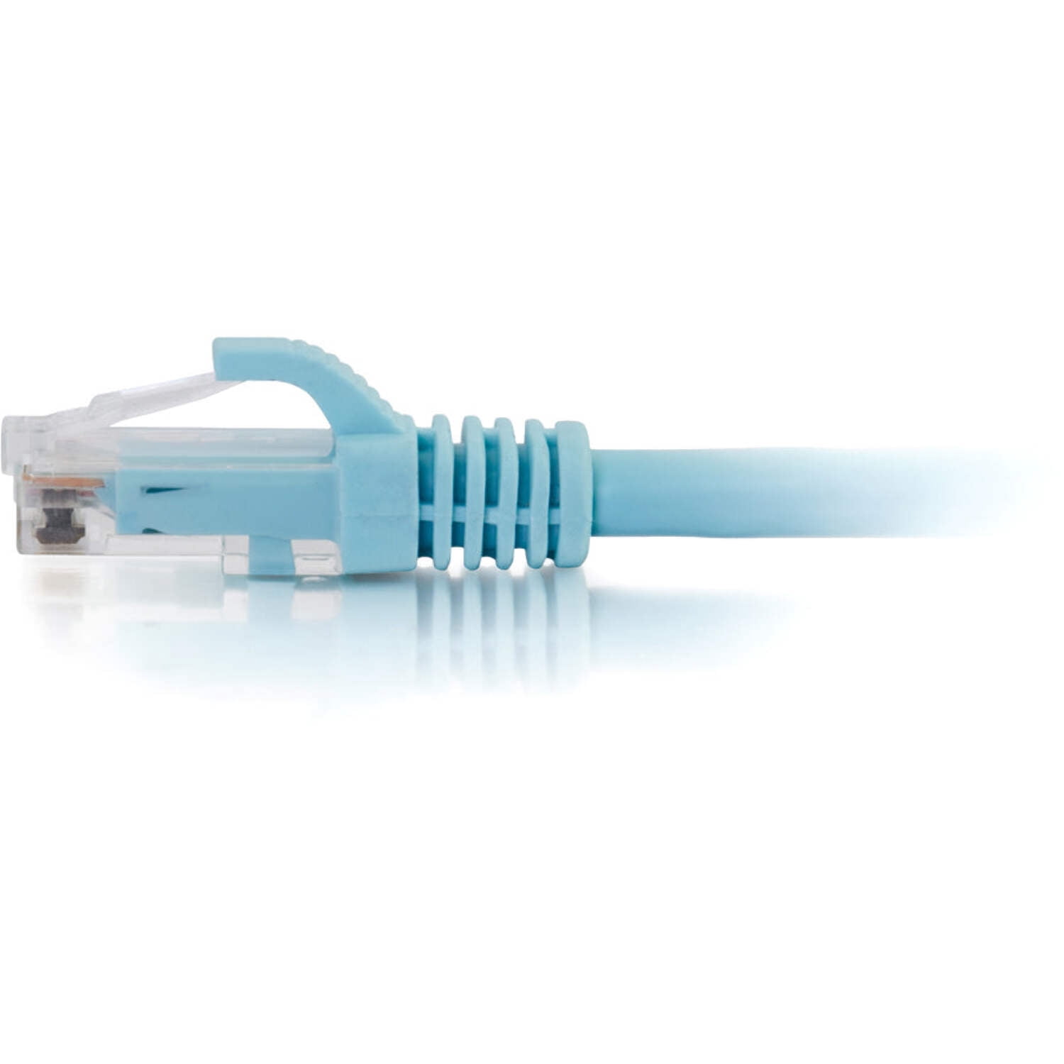 C2G 8ft Cat6a Snagless Unshielded (UTP) Network Patch Ethernet Cable-Aqua - patch cable - 8 ft - aqua