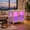 White, variant on Cat Hidden Litter Box Enclosure with RGB LED Light, Cat House with Stairs & Pom-Pom Toys, Washroom Cabinet with Litter Leak Walkway & Glass Doors, White