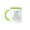 Green/White, variant on 3drose, 41 Years in Months Days Hours Minutes Seconds Anniversary Going Strong, 11oz Mug