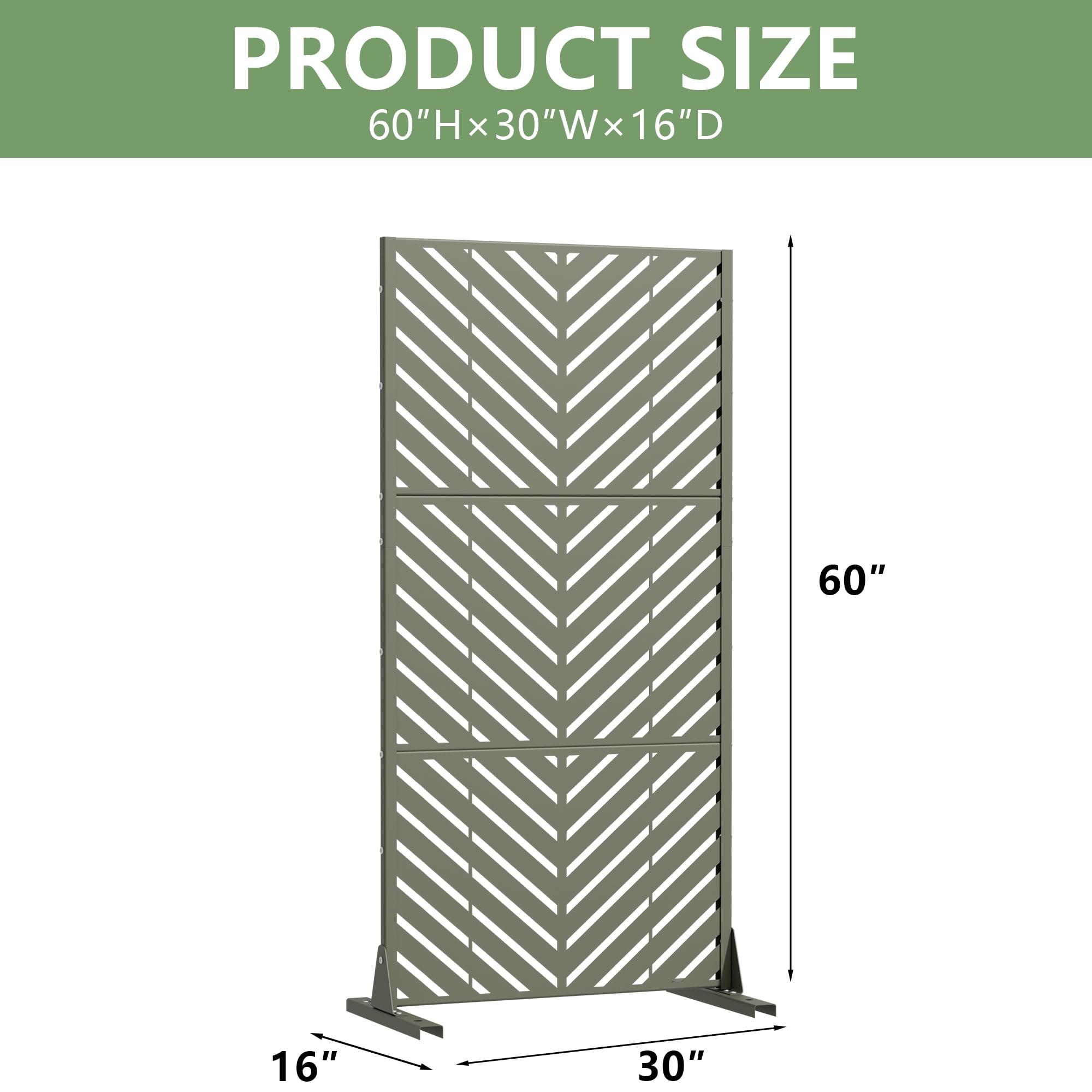 Privacy Metal Screen Fence Panel