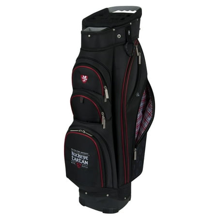 NEW Team Effort Golf Ohio State University Buckeye Tartan Cart Bag 14-way