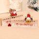 thumbnail image 5 of Calendario de Adviento de Navidad Año Nuevo 2024 Calendario de cuenta regresiva deslizable de madera de Papá Noel Adorno de mesa Fiesta de Navidad Decoración de regalo para el hogar, 5 of 6