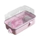 thumbnail image 2 of Jaula para hámster con ventilación transparente, casa de juegos y ejercicio, hábitat portátil creativo Rosa, 2 of 9