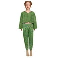 thumbnail image 1 of WERYOUNG Pantalon de Performance Filles Garçons Été Décontracté Scintillant à Paillettes Léopard Imprimé Extensible Taille Élastique Jambe Droite Pantalon Bébé Polyvalent Mode Urbaine, Vert, 7-8 Ans, 1 of 4