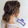 thumbnail image 2 of Unique Bargains Rectangle Frosted Hair Clips Home Decoration and Daily Styling Purple, 2 of 5