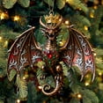 thumbnail image 6 of LmnLft Christmas Flying Dragon Ornament, Unique Acrylic Dragon Ornaments for Christmas Tree, Hangable Flying Dragons Pendant, Decorative Festive Accessory Decor for Home Office Garden Yard, 6 of 9