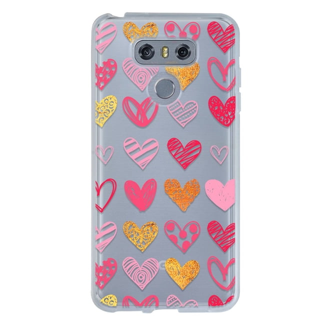 Funda para LG G6 Corazones Varios InstaCase Protector Antigolpes Case