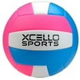 thumbnail image 5 of Xcello Sports Youth Volleyball Assorted Graphics with Pump, Official Size and Weight, Blue/Pink, Blue/Silver (Pack of 6), 5 of 7
