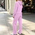 thumbnail image 7 of XUNKUSGA Sweatsuits Women 2 Piece Outfit Classic Solid Color Zip Up Hoodies and Pants Tracksuits for Women Set Athletic Comfy Fall Winter 2 Piece Sets for Women Pink S, 7 of 7