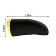 thumbnail image 4 of 2 Pcs Gaming Controller Gloves Touch Screen Elastic Laptop Smartphone Touch Sleeves Breathable Fingertips Cover Accessory for Computer Laptop Black Yellow, 4 of 8