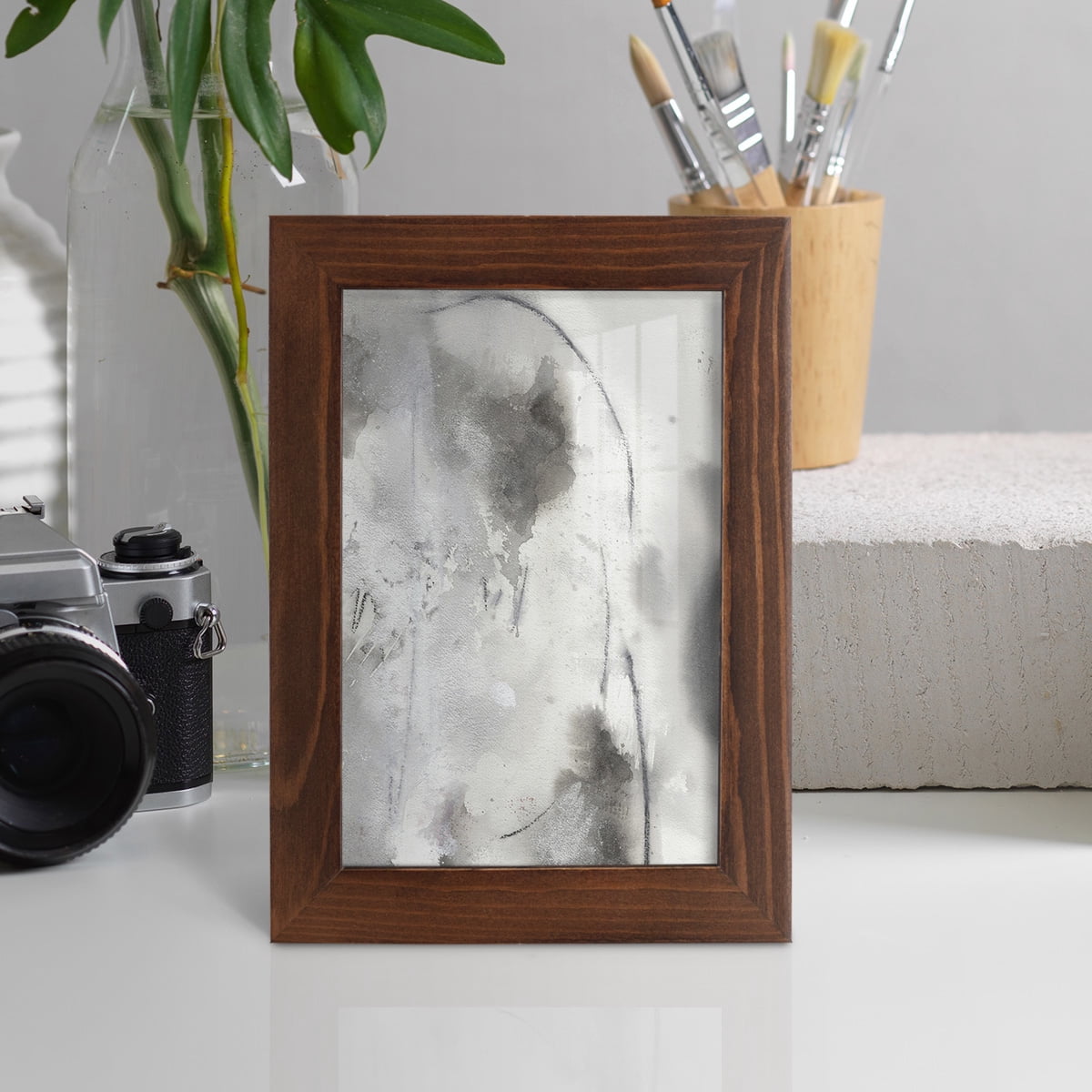 Mystical Objects IV - Framed Print w/glass - Chestnut