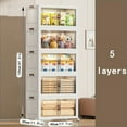 thumbnail image 1 of Double-layer Door Grocery Folding Storage Box, Home Bedroom Living Room, 1 of 5