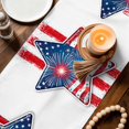 thumbnail image 3 of Patriotic USA Flag Table Runner 90 Inches, Independence Day Firework Red Striped Bed Runner Dresser Scarves Tabletop for Indoor Outdoor Parties/Ceremony/Banquet, 13" x 90", 3 of 9