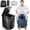 Black, variant on XL Portable Camping Toilet for Adults - Heavy-Duty Compact Potty with Lid & Carry Bag, 16.5'' Tall for RV, Boating, Hiking, Car, Truck, Beach