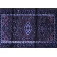 thumbnail image 1 of Ahgly Company Machine Washable Indoor Rectangle Persian Blue Traditional Area Rugs, 3' x 5', 1 of 4