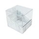 thumbnail image 3 of Caja de almacenamiento de cinta para pestañas, máquina cortadora de cinta a prueba de polvo con rollo de cinta DIY textura blanca, 3 of 9