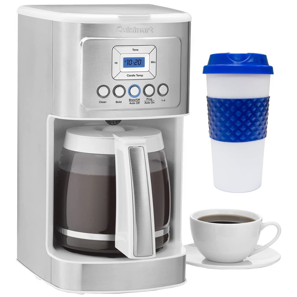 Cuisinart DCC-3200WP1 14 Cup Programmable Perfectemp Coffeemaker, White ...