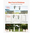 thumbnail image 6 of VEVOR Artificial Wedding Arch Flowers Kit, White Wedding Arch Flowers with Drapes Kit (Pack of 4) - 2 Pcs Floral Arrangement, 2 Pcs Sheer Drapes, for Ceremony Bouquets Reception Backdrop Decoration, 6 of 9
