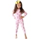 thumbnail image 1 of Pijama Posh Peanut Rainbow Hearts viscosa de bambú para niñas de 2 años, 1 of 8