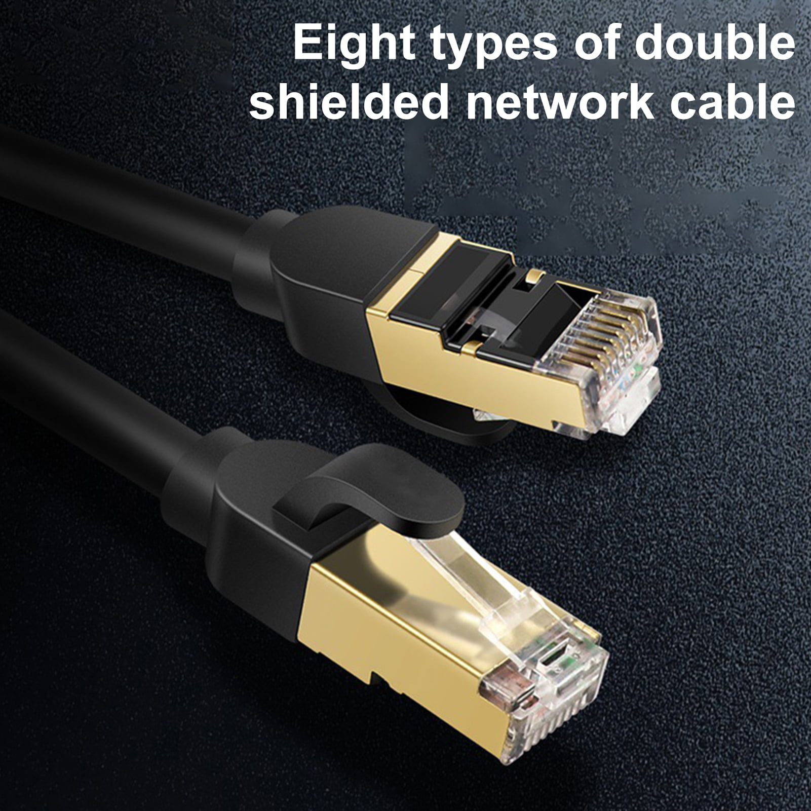 Color : Color1 Internet Cable 1m Gold Plated Head CAT7 High Speed 10Gbps Ultra-Thin Flat Ethernet Network LAN Cable LAN Cable