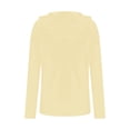 thumbnail image 4 of Women's Sun Protection Hoodie Lightweight Long Sleeve Thumb Cover Top Shirt for Outdoor Fishing Hiking Yellow, 4 of 9